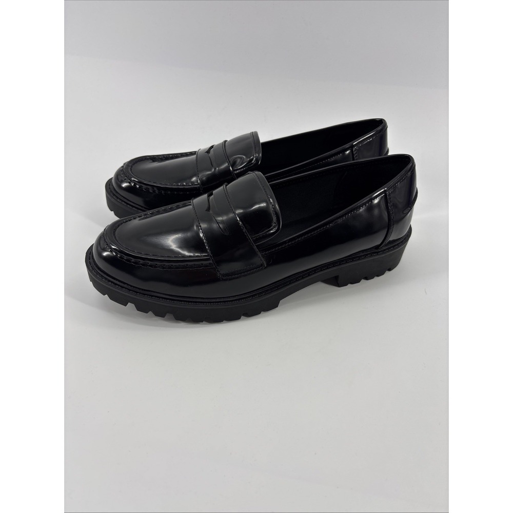 Arizona Jean NEW Lillie Shiny Black Oxfords Loafers Size 9 M NWOB Y2K
